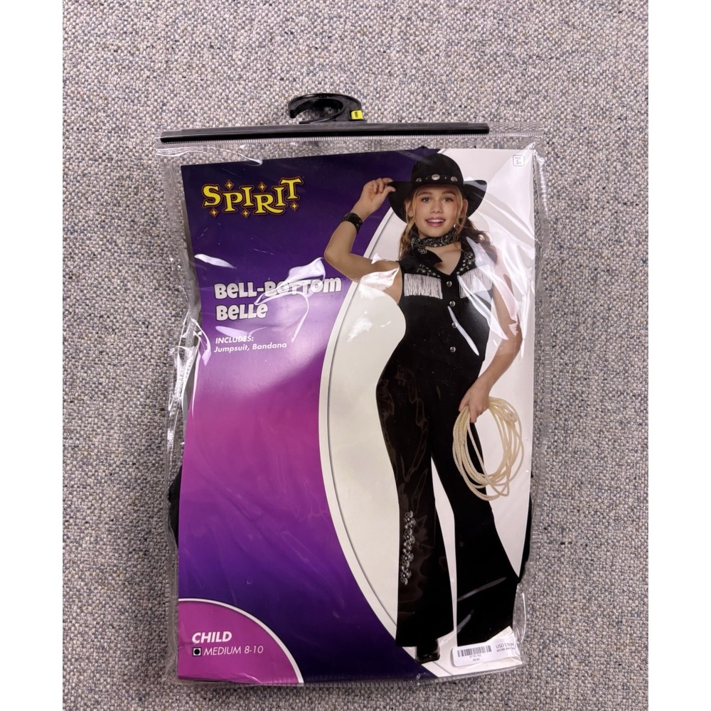 Spirit Halloween Bell Bottom Belle Youth Girls Costume Size 8-10